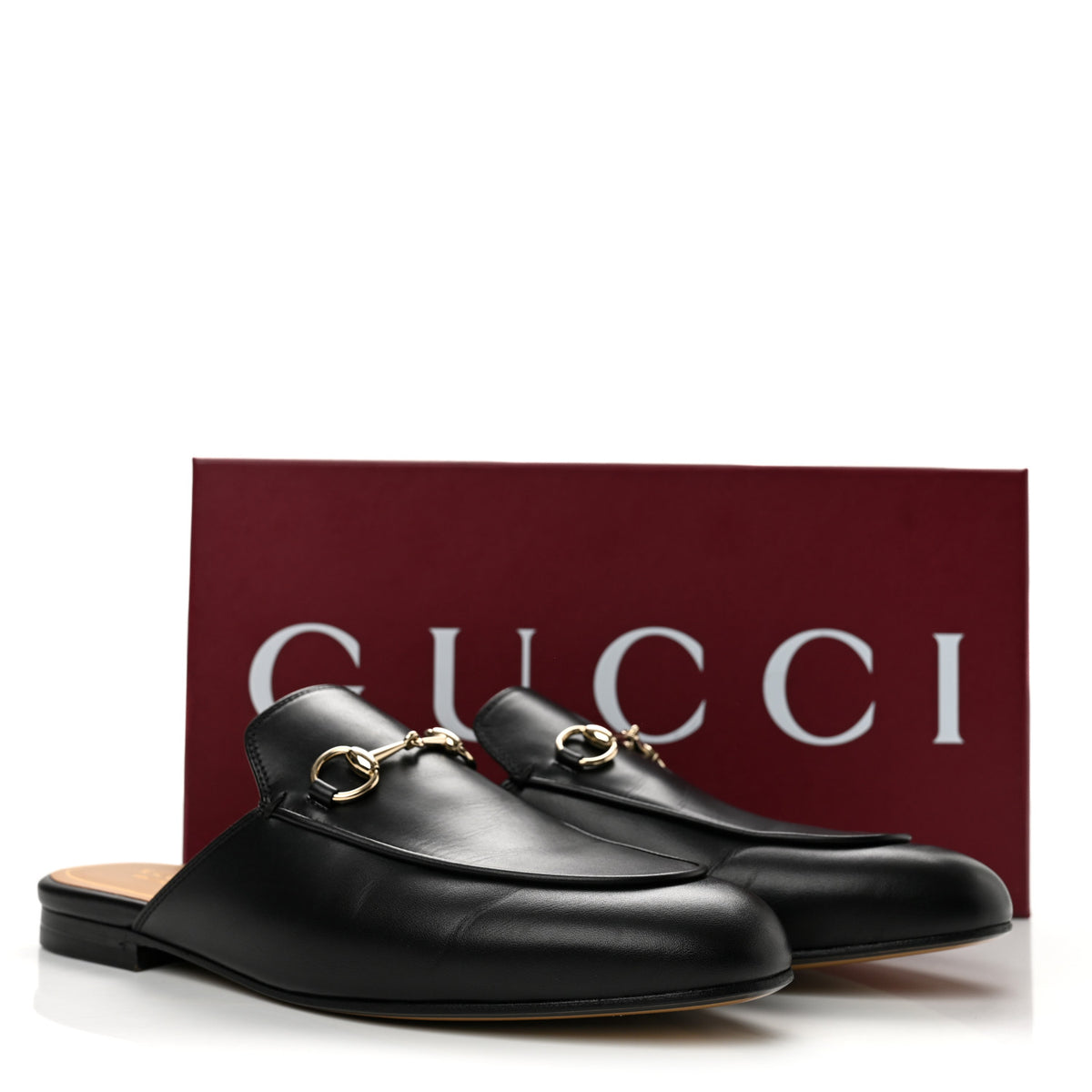 Gucci Calfskin Womens Princetown Slippers 39 Black 11 of 11
