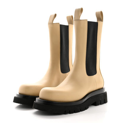 Bottega Veneta Calfskin The Lug Chelsea 55mm Boots 39 Cane Sugar 3 of 10