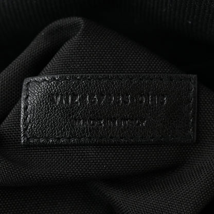 Saint Laurent Canvas City Studded Backpack Black 7 of 11