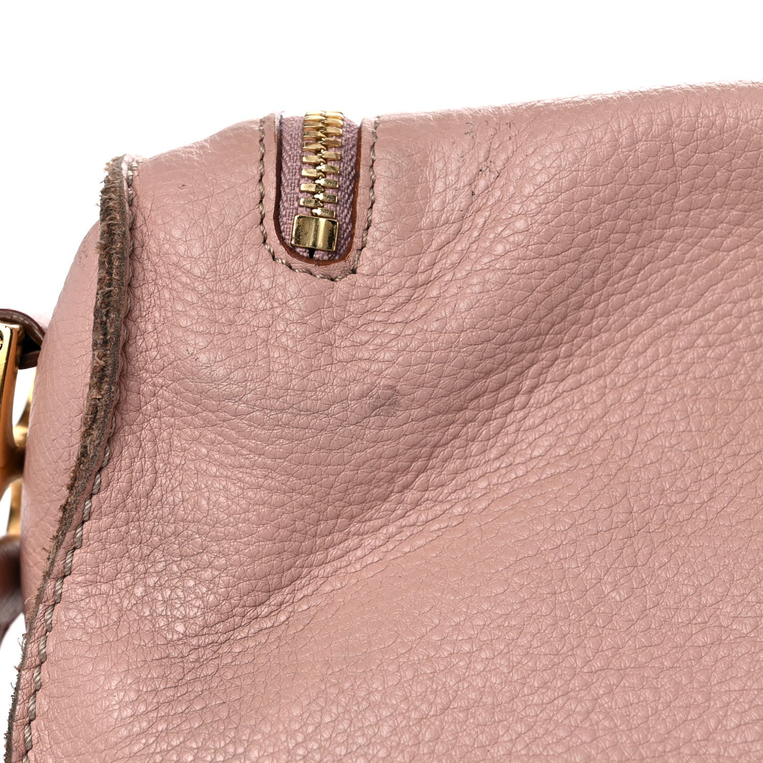Chloe Calfskin Medium Marcie Round Zip Crossbody Blush Nude 15 of 24