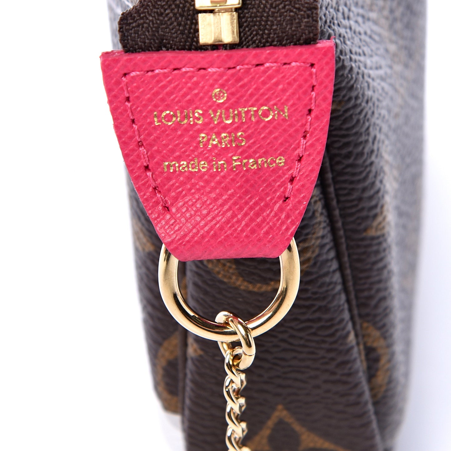 Monogram 2019 Christmas Animation Mini Courchevel Pochette Accessories Fuchsia