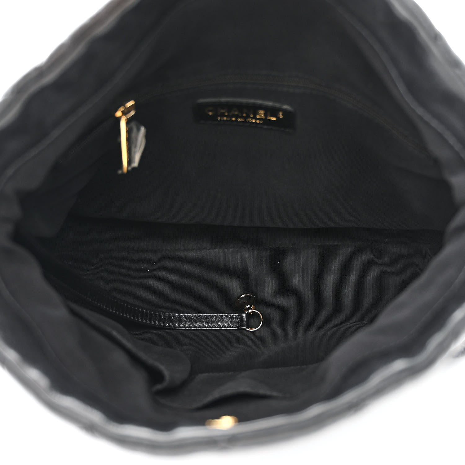Chanel Calfskin Quilted Medium Chain Me Hobo Black 5 of 10