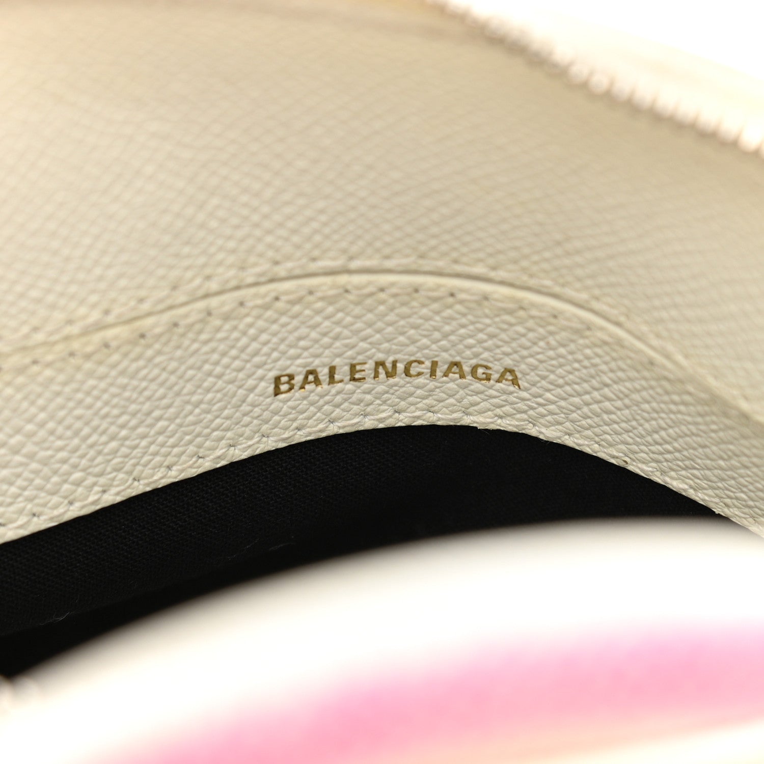 Balenciaga Grained Calfskin Graffiti Print XXS Ville Top Handle Bag White 6 of 12