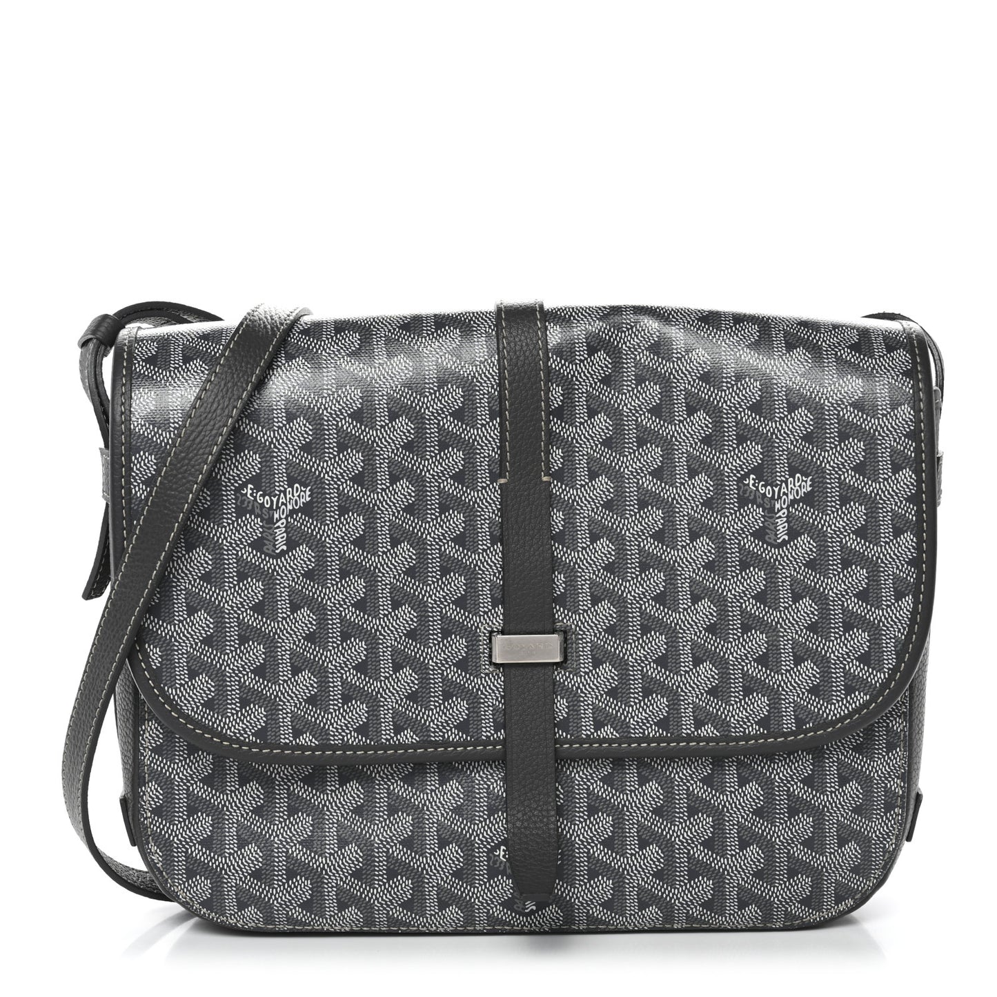 Goyardine Belvedere II MM Messenger Bag Grey