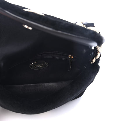 Chanel Shearling Lambskin Crystal Strass Flap Black 4 of 4