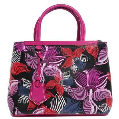 Fendi Calfskin Orchid Petite 2Jours Tote Magenta 1 of 9