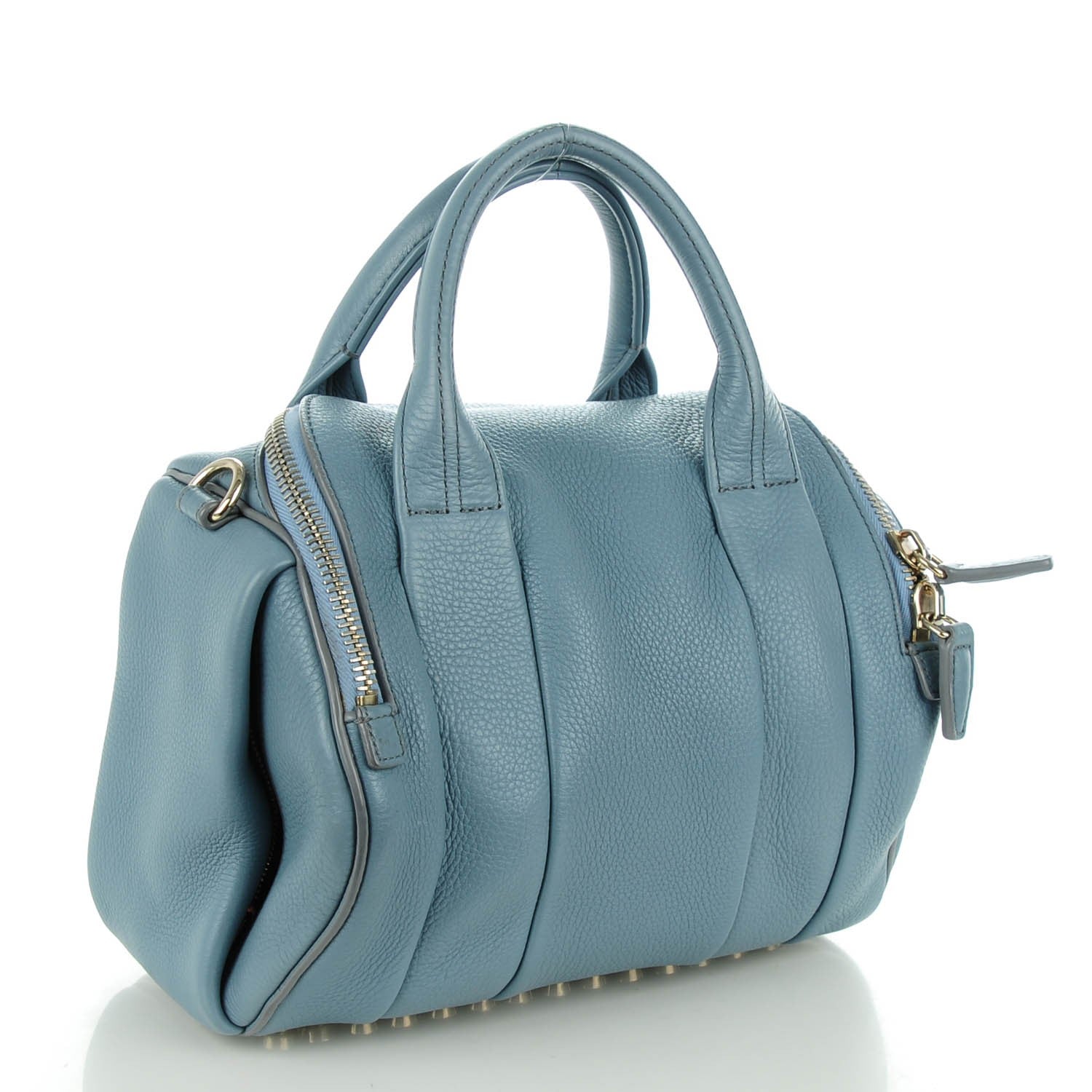 Alexander Wang Pebbled Leather Rockie Mercury Pale Gold Hardware 3 of 8