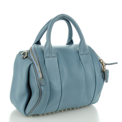 Alexander Wang Pebbled Leather Rockie Mercury Pale Gold Hardware 3 of 8