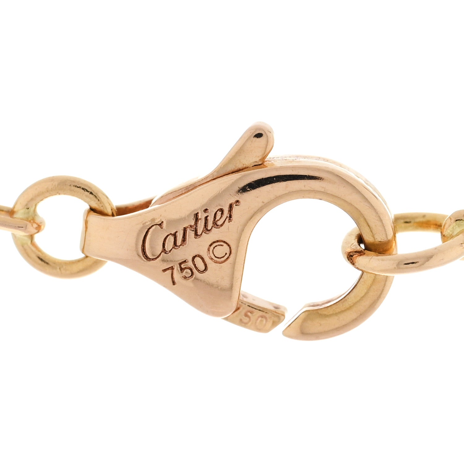 Cartier 18K Pink Gold Diamond XS Hearts and Symbols Necklace 4 of 4