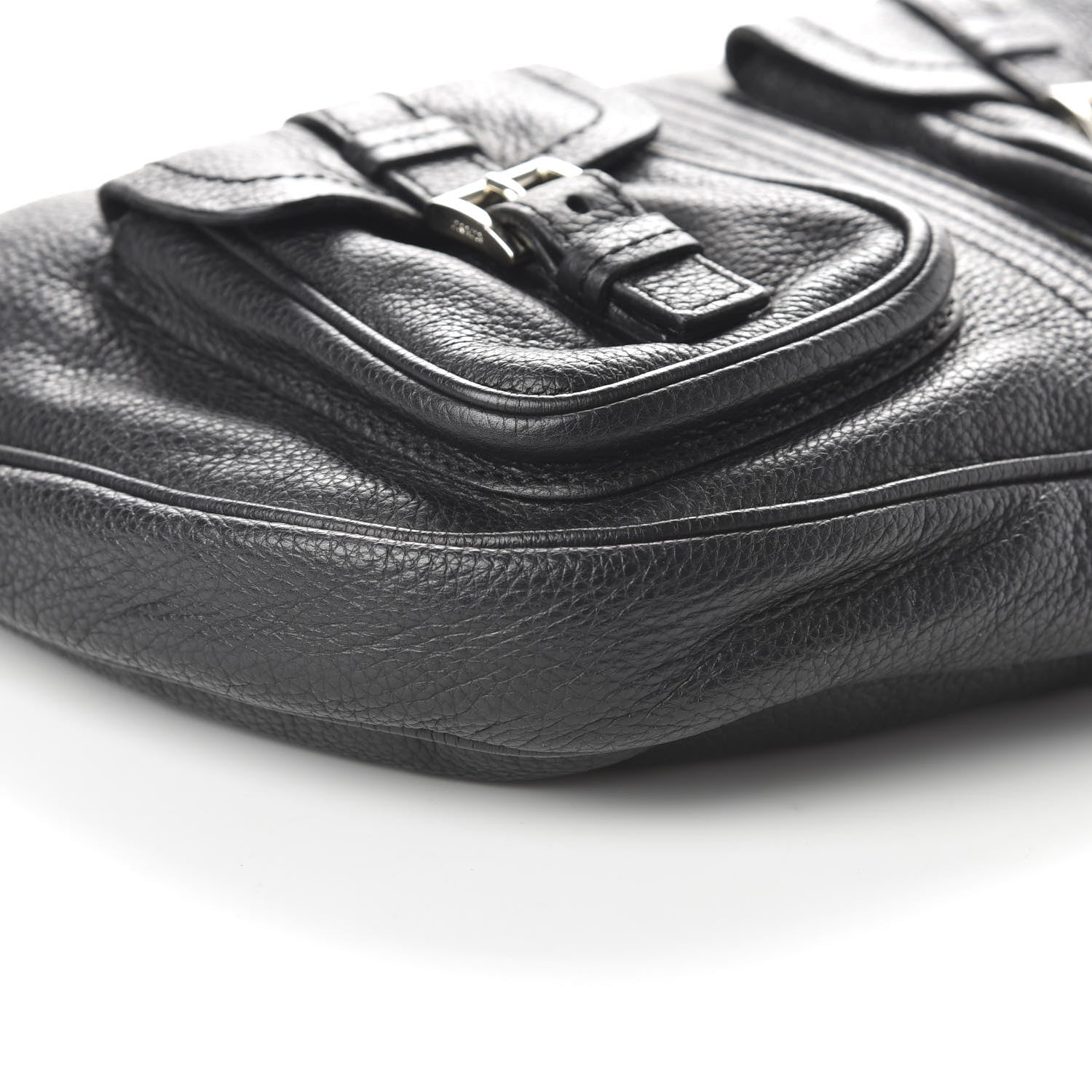 Prada Vitello Daino Hobo Black 6 of 10