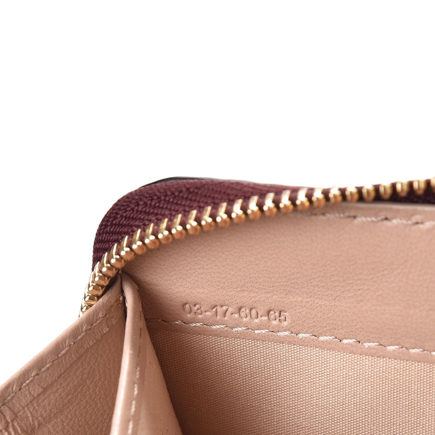 Grained Calfskin Marcie Long Zip Around Wallet Dark Velvet