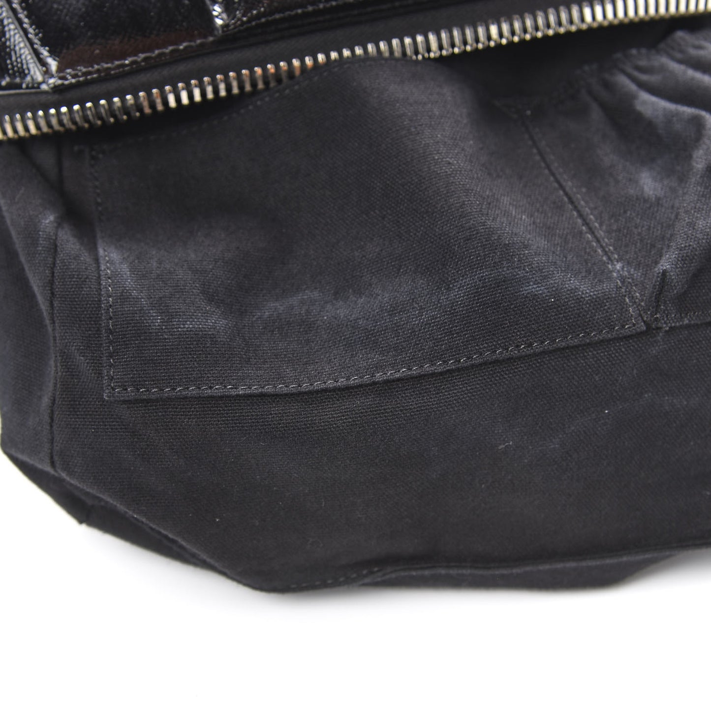 Textured Patent Calfskin Small Antigona Black