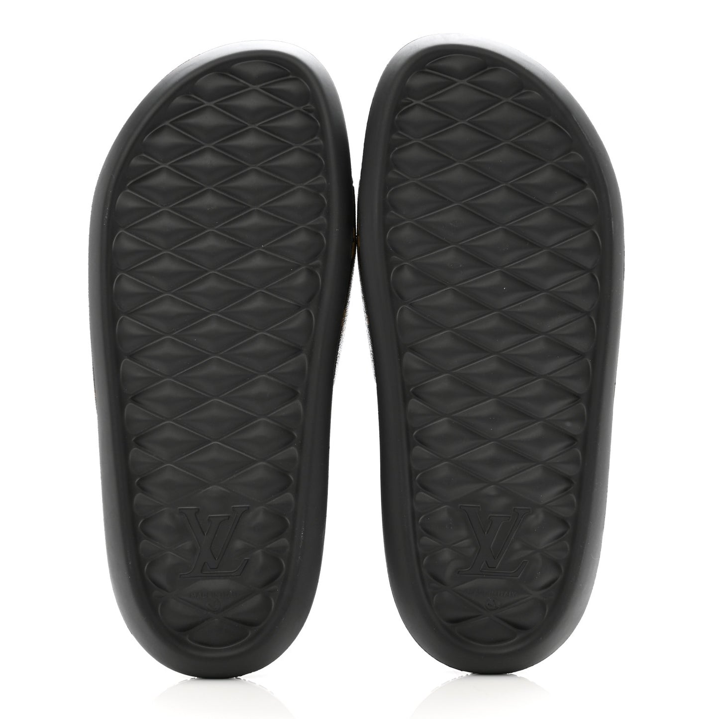 Rubber Monogram Mens Waterfront Mules 10 Macassar