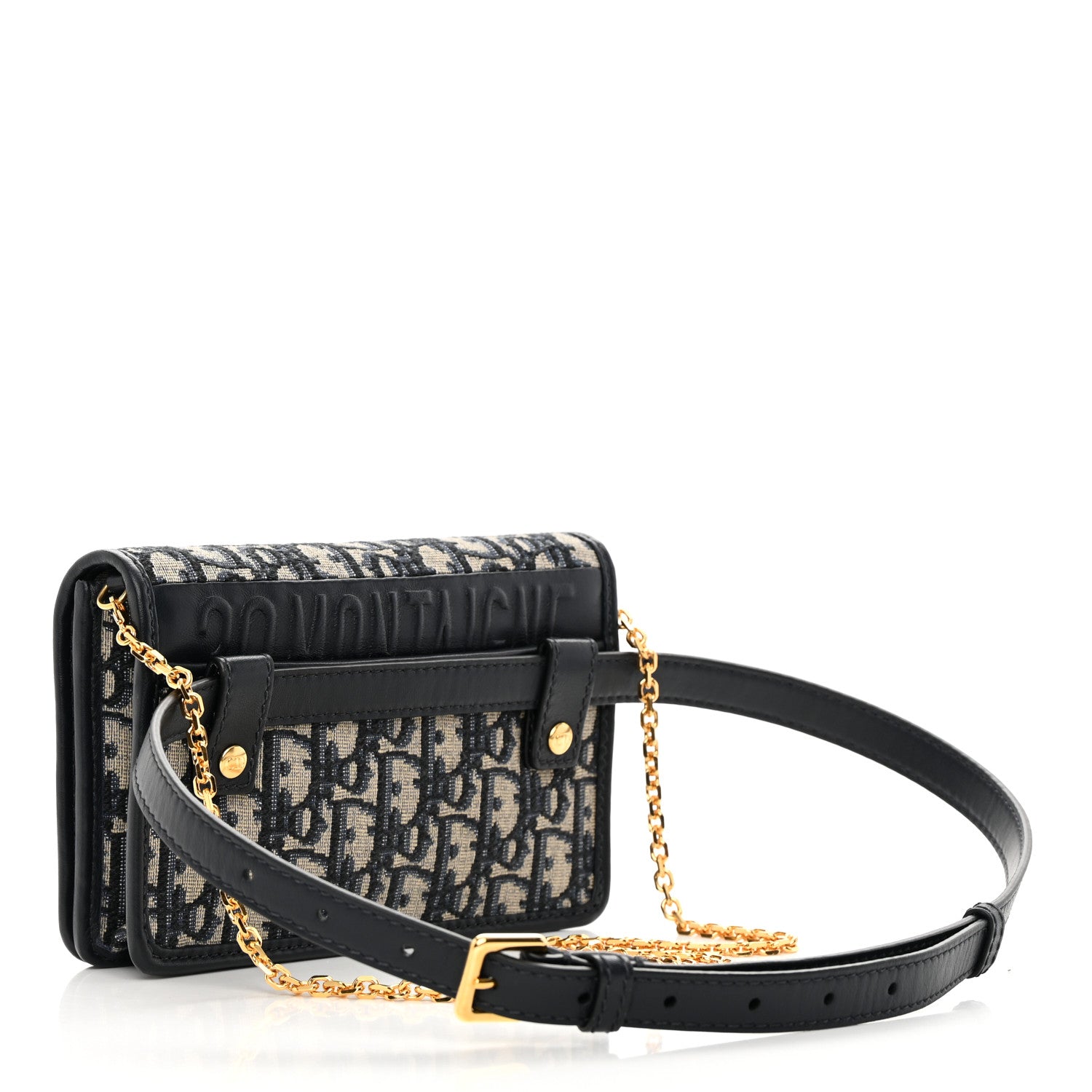 Christian Dior Oblique 30 Montaigne 2-In-1 Pouch Blue 3 of 13