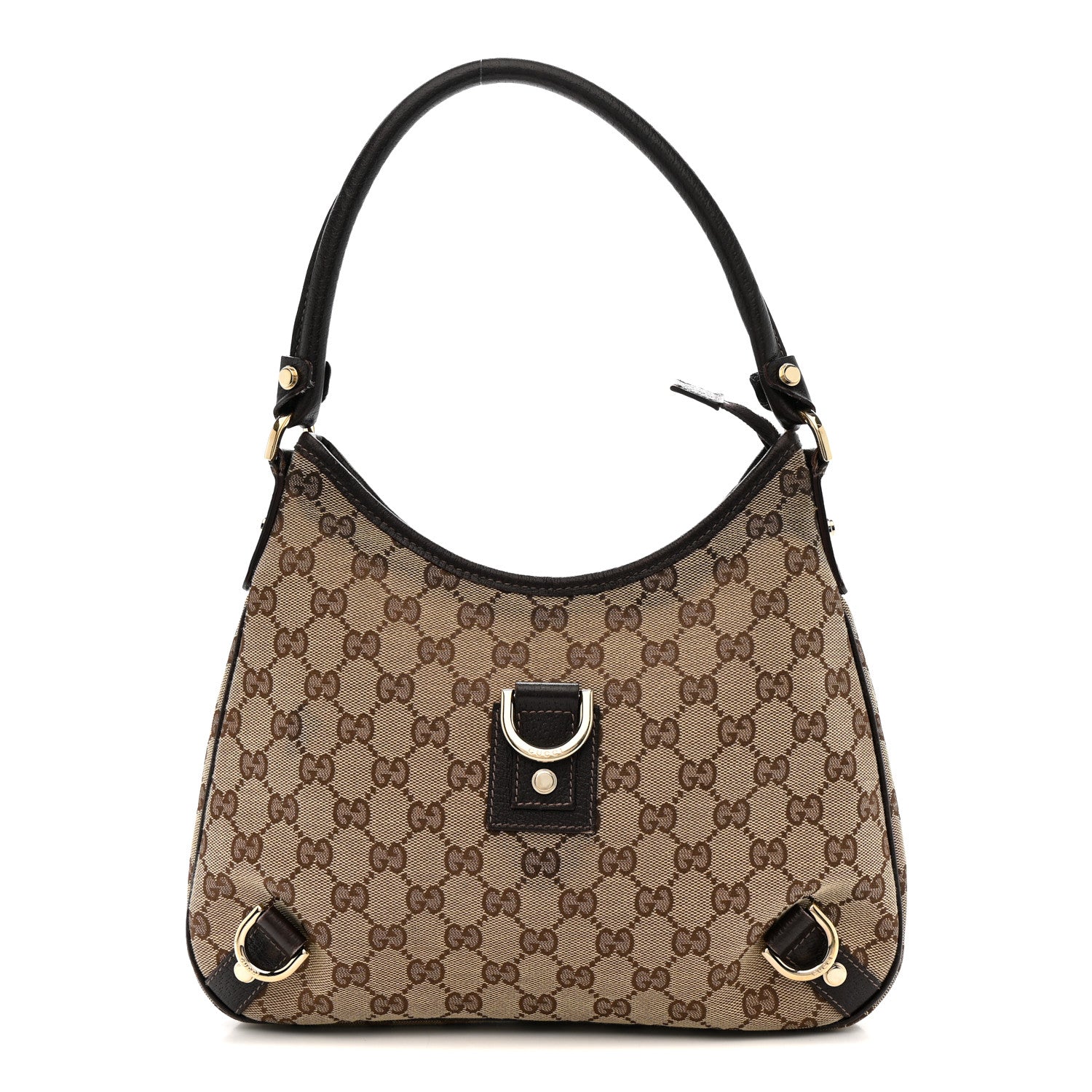 Gucci Monogram Medium Abbey D Ring Hobo Brown 1 of 16
