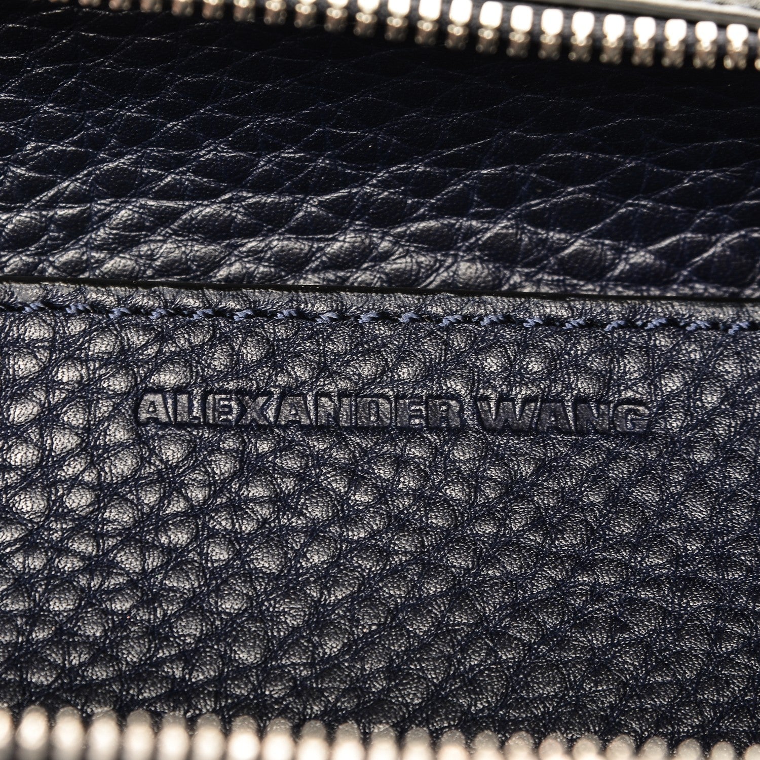 Alexander Wang Pebbled Calfskin Mini Emile Navy 6 of 8