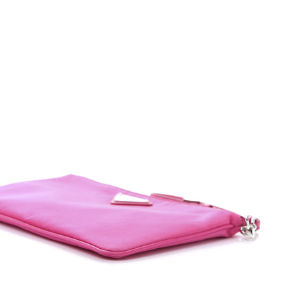 Prada Tessuto Nylon Saffiano Wristlet Fuxia 7 of 9