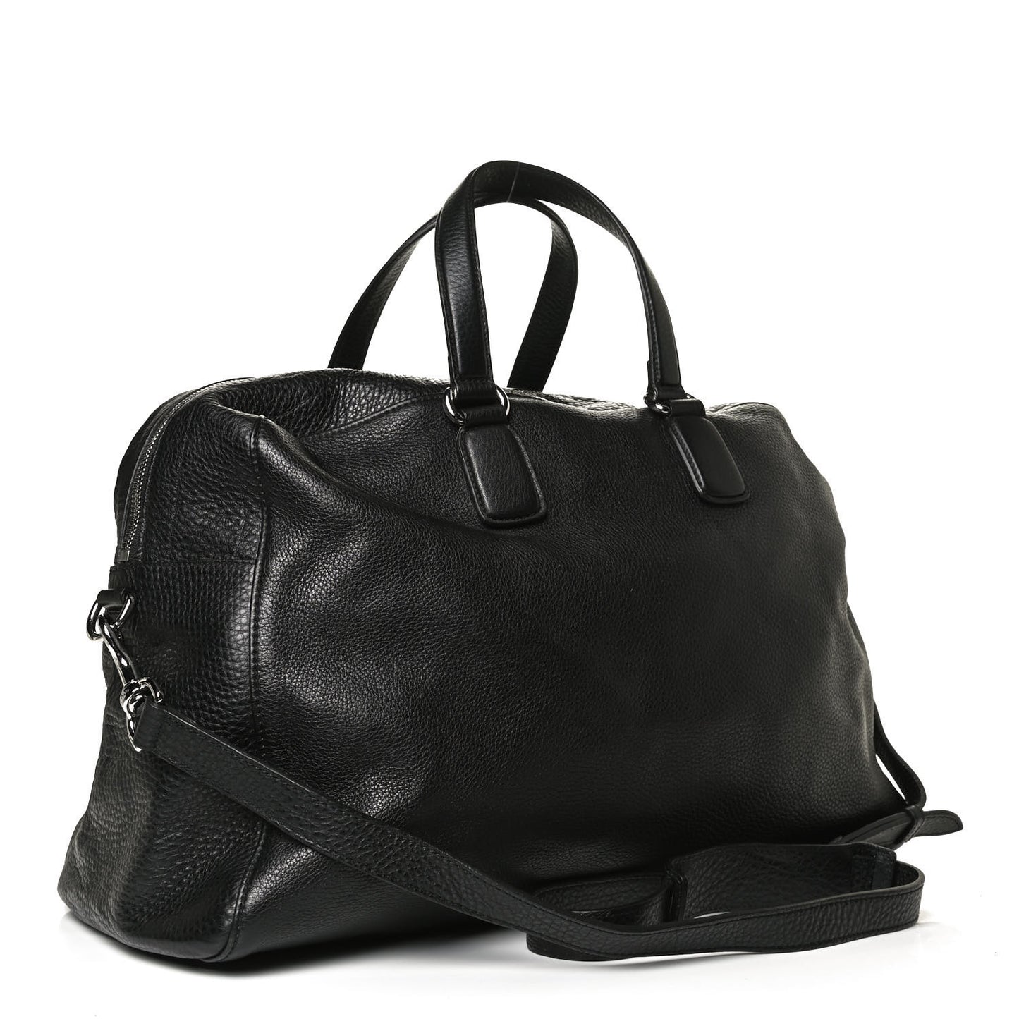 Pebbled Calfskin Soho Carry On Duffle Black
