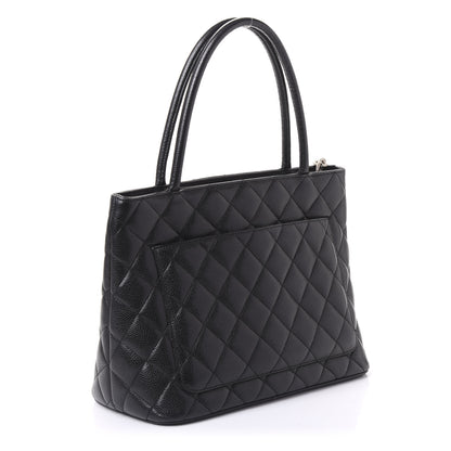 Chanel Caviar Quilted Medallion Tote Black 2 of 10