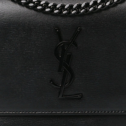 Saint Laurent Calfskin Medium Monogram Monochrome Sunset Black 10 of 13