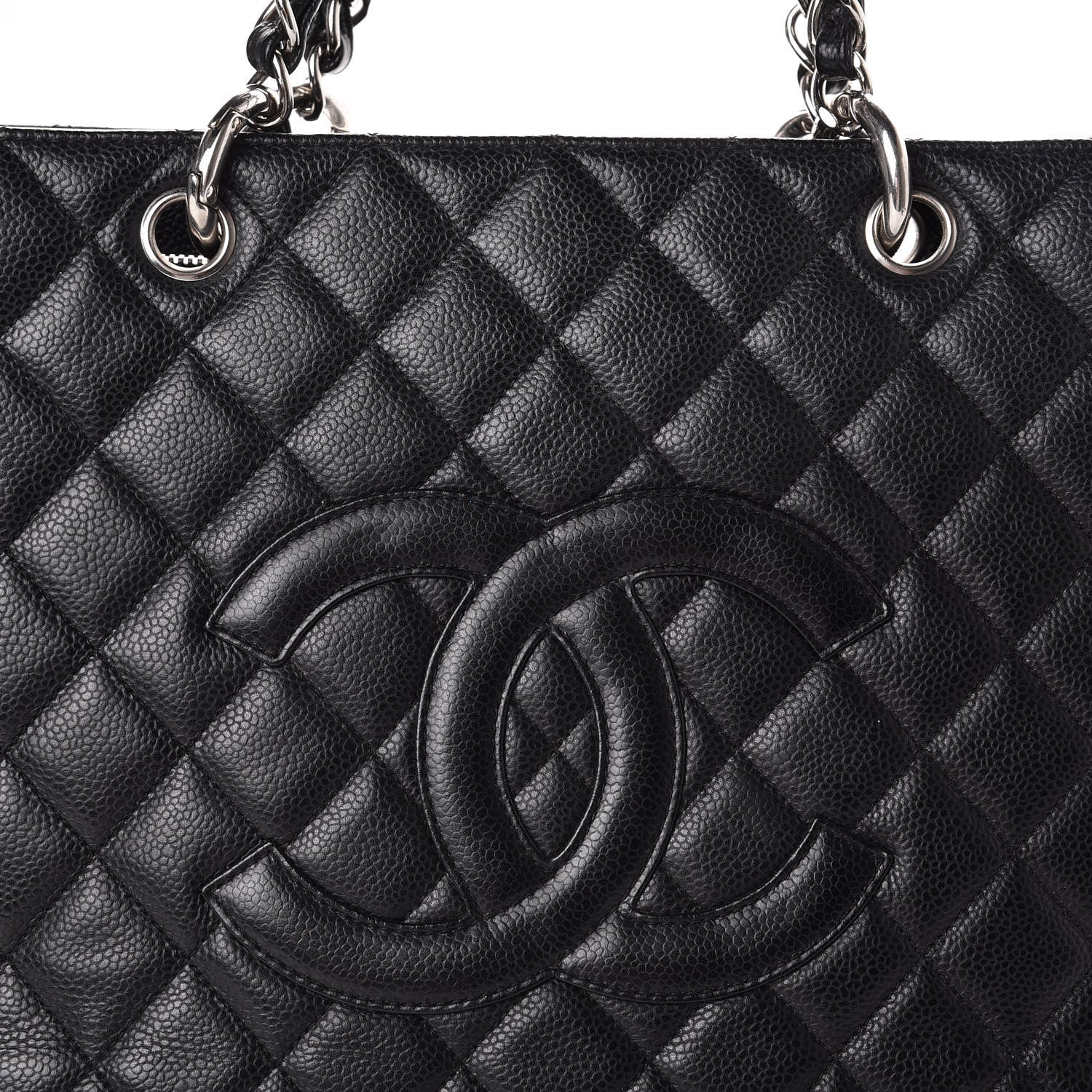 Chanel Caviar Quilted Grand Shopping Tote GST Black 10 of 10