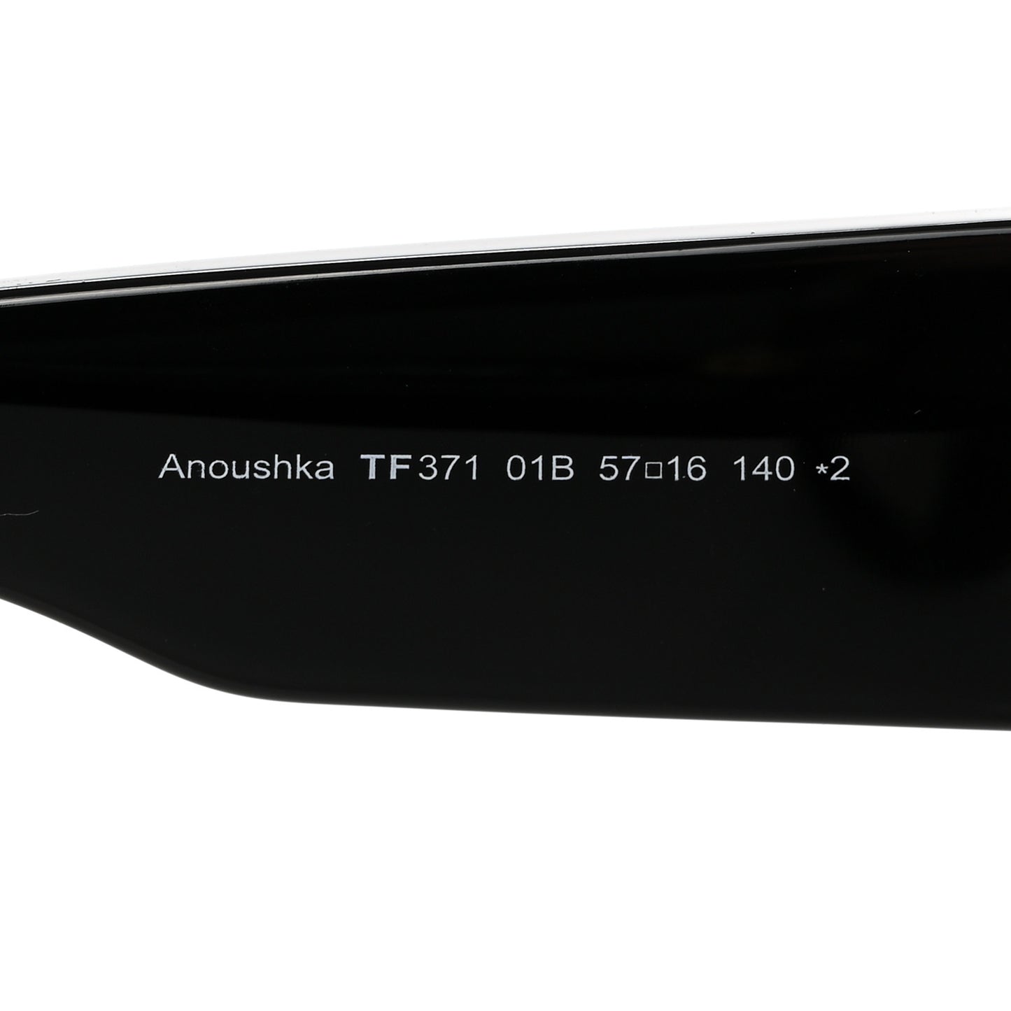 Acetate Anoushka Cat Eye Sunglasses TF371 Black