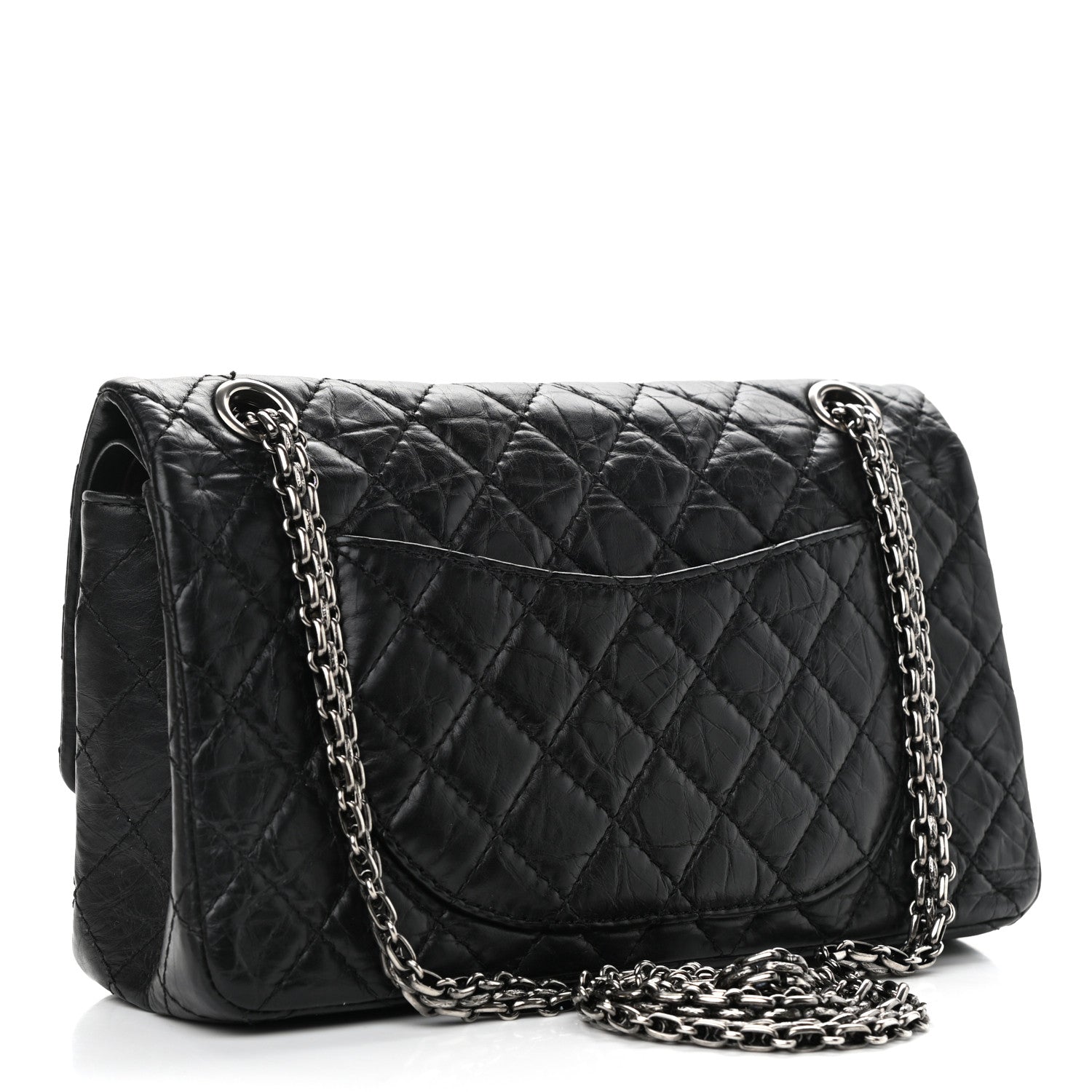 Chanel Aged Calfskin Quilted 2.55 Reissue 225 Flap Black 3 of 13