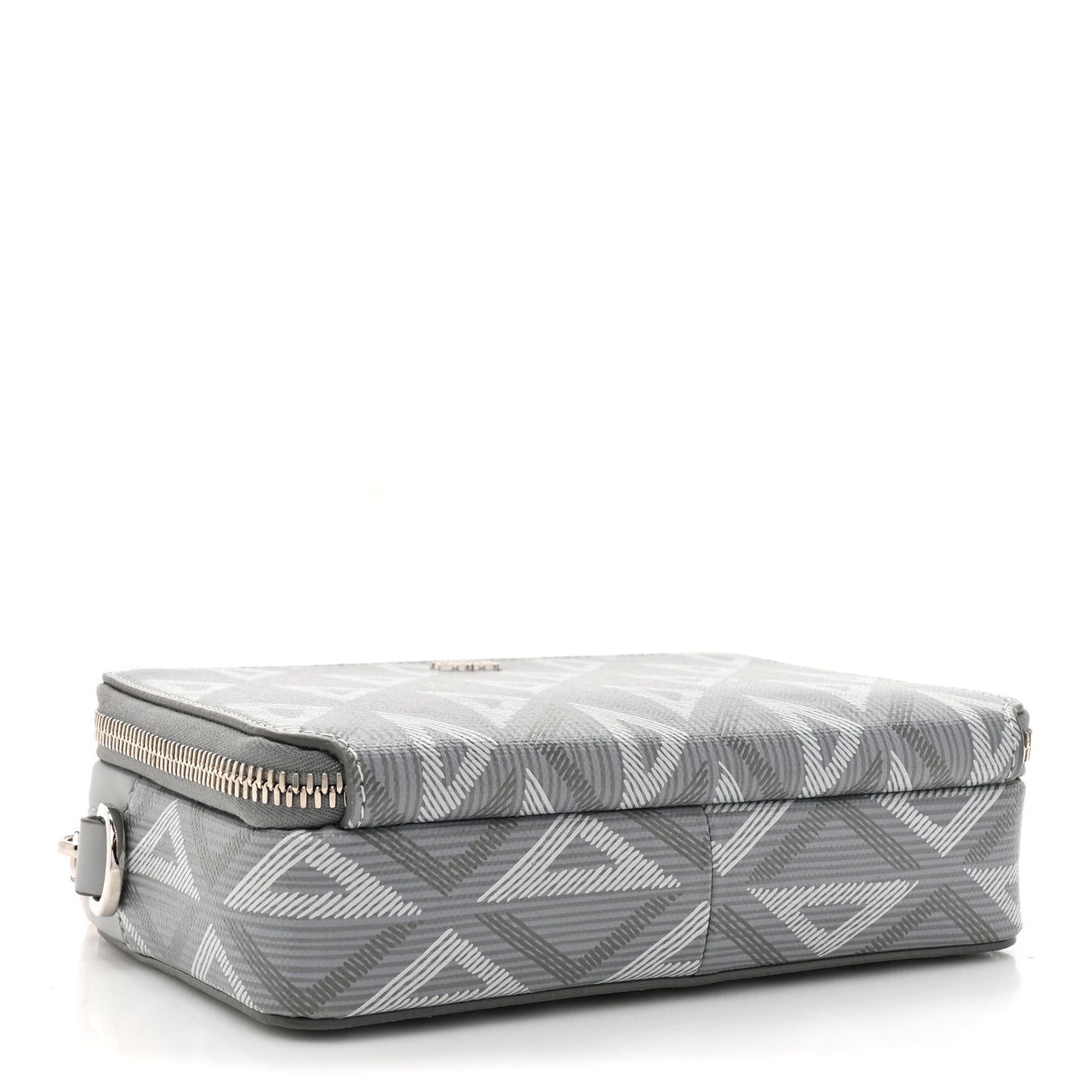 Coated Canvas CD Diamond Messenger Pouch Grey