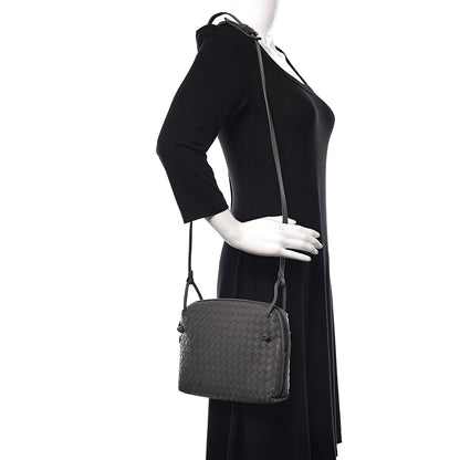 Bottega Veneta Nappa Intrecciato Nodini Crossbody Messenger Light Grey 2 of 8