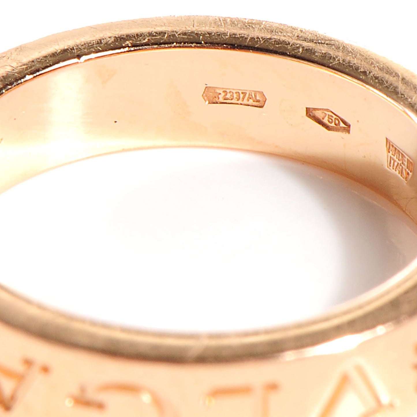 18K Rose Gold Diamond B.Zero1 Essential Band Ring