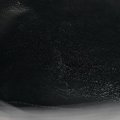 Saint Laurent Grain De Poudre Matelasse Chevron Monogram Chain Wallet Black 12 of 12