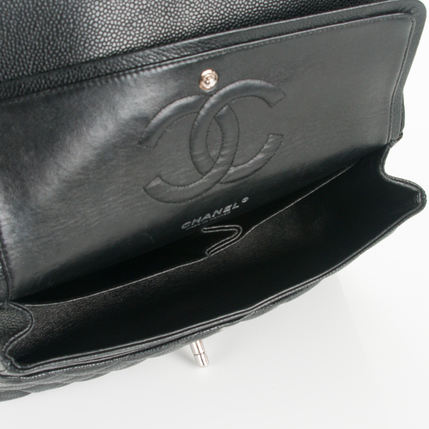 Chanel Caviar Quilted Medium Double Flap Black 5 of 7