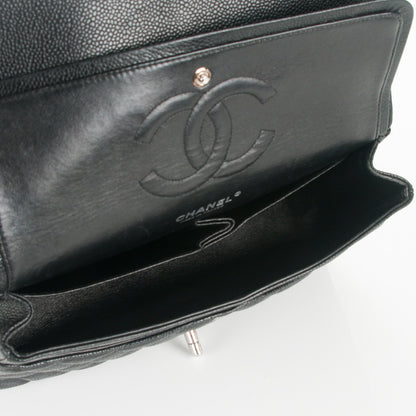 Chanel Caviar Quilted Medium Double Flap Black 5 of 7