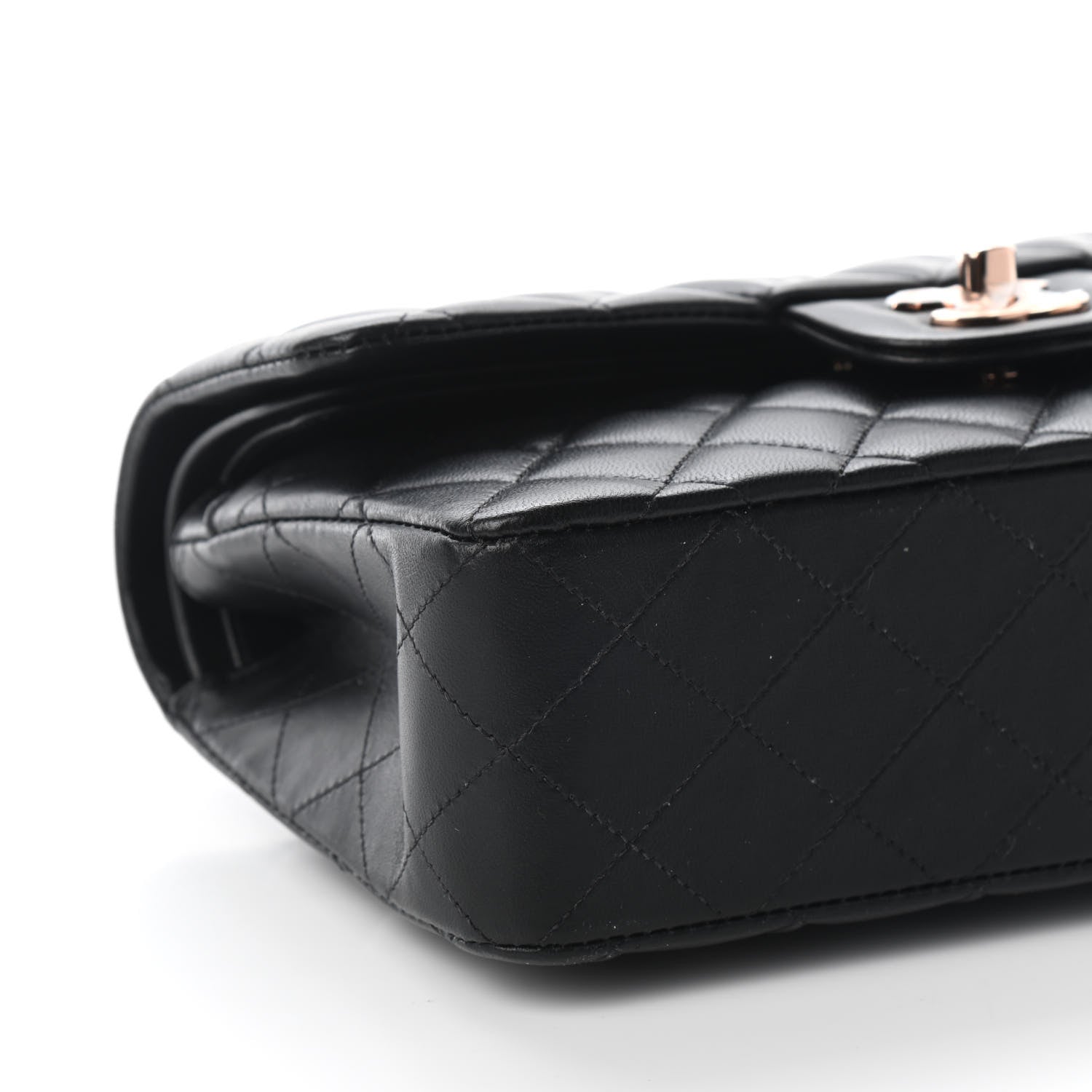 Chanel Lambskin Quilted Small Double Flap Black 7 of 8