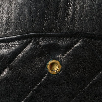 Chanel Lambskin Quilted Medium Double Flap Black 15 of 18