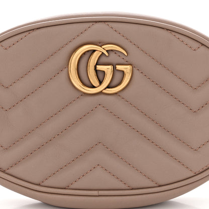 Gucci Calfskin Matelasse GG Marmont Belt Bag 75 30 Porcelain Rose 9 of 12