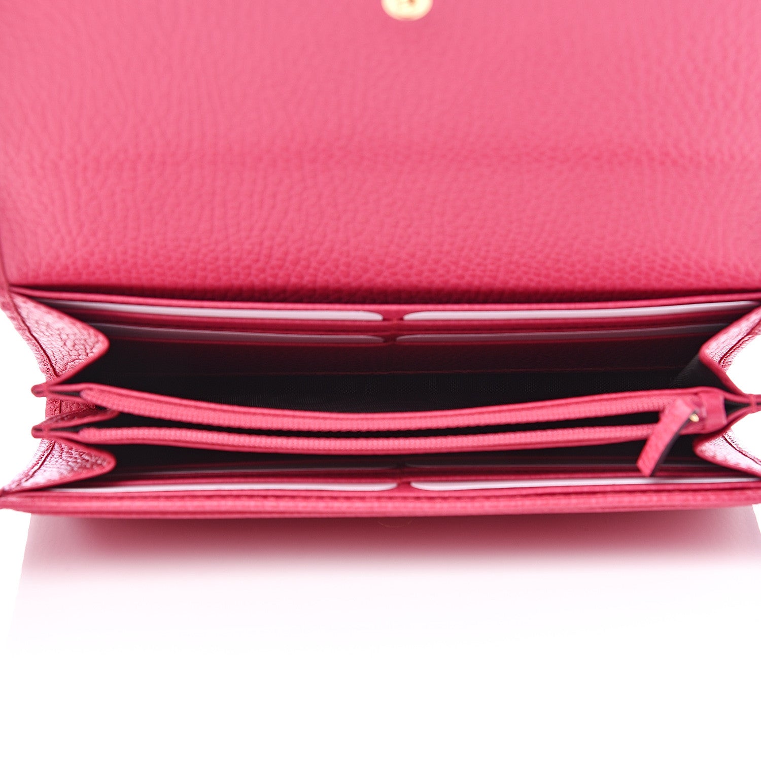 Gucci Dollar Calfskin GG Marmont Continental Wallet Box Pink 4 of 6
