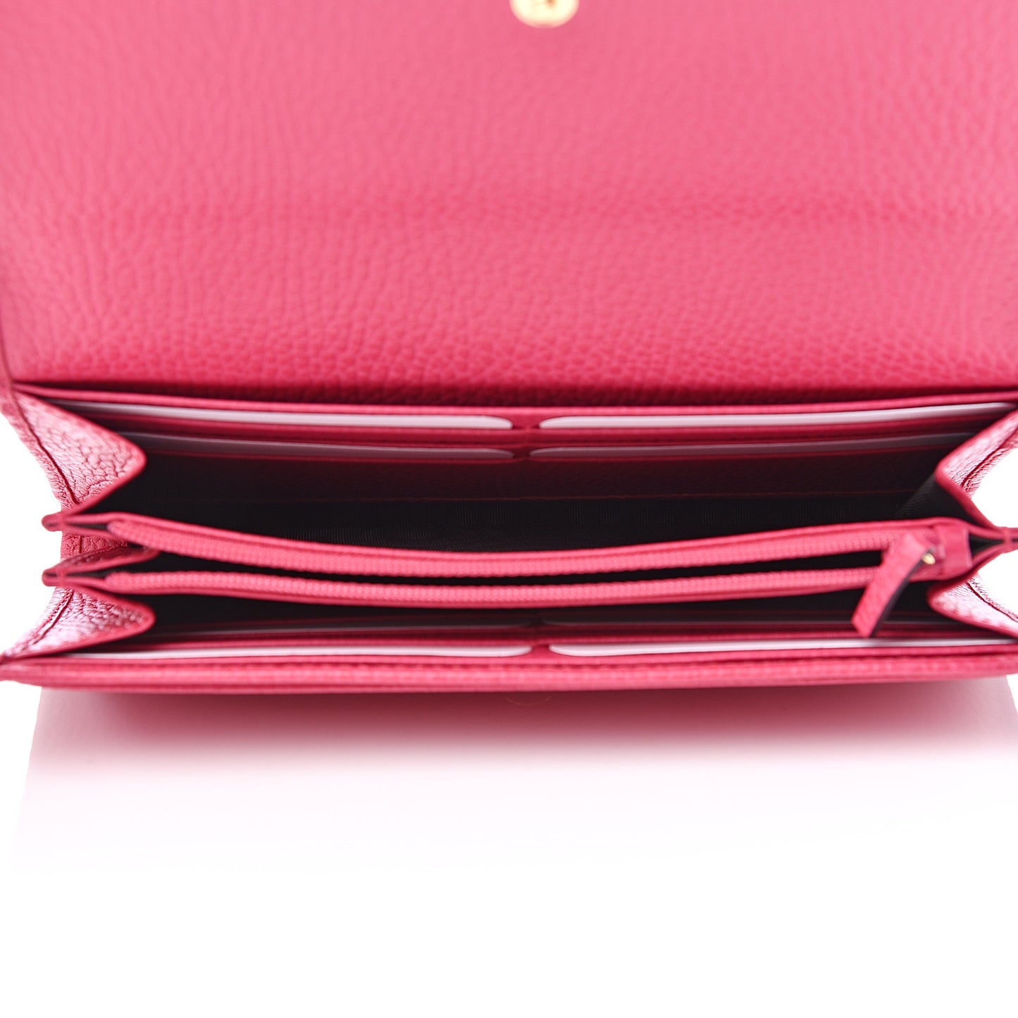 Dollar Calfskin GG Marmont Continental Wallet Box Pink