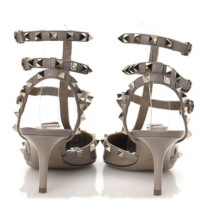 Valentino Garavani Patent Rockstud Ankle Strap 65mm Pumps 37.5 Poudre 6 of 14