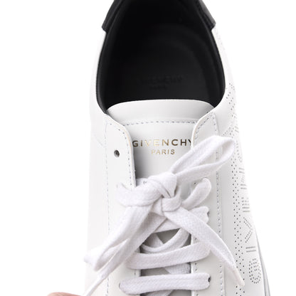 Givenchy Calfskin Perforated Womens Urban Street Sneakers 41 White Black 9 of 12
