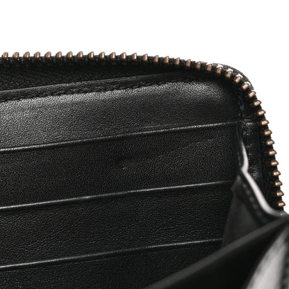 Gucci Calfskin Matelasse GucciGhost GG Marmont Zip Around Wallet Black New Acquamarine 7 of 7