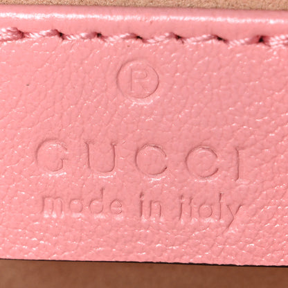 Gucci Azalea Calfskin Enamel Matelasse Diagonal Super Mini Torchon GG Marmont Shoulder Bag New Cherry Red Wild Rose 6 of 10