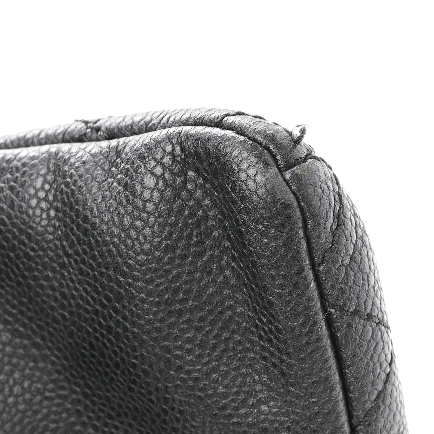Chanel Glazed Caviar Coco Rider Bowling Bag Black 12 of 12