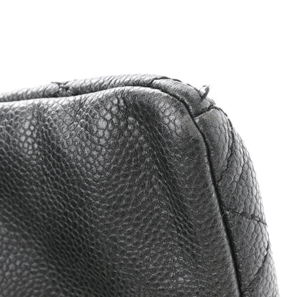 Chanel Glazed Caviar Coco Rider Bowling Bag Black 12 of 12