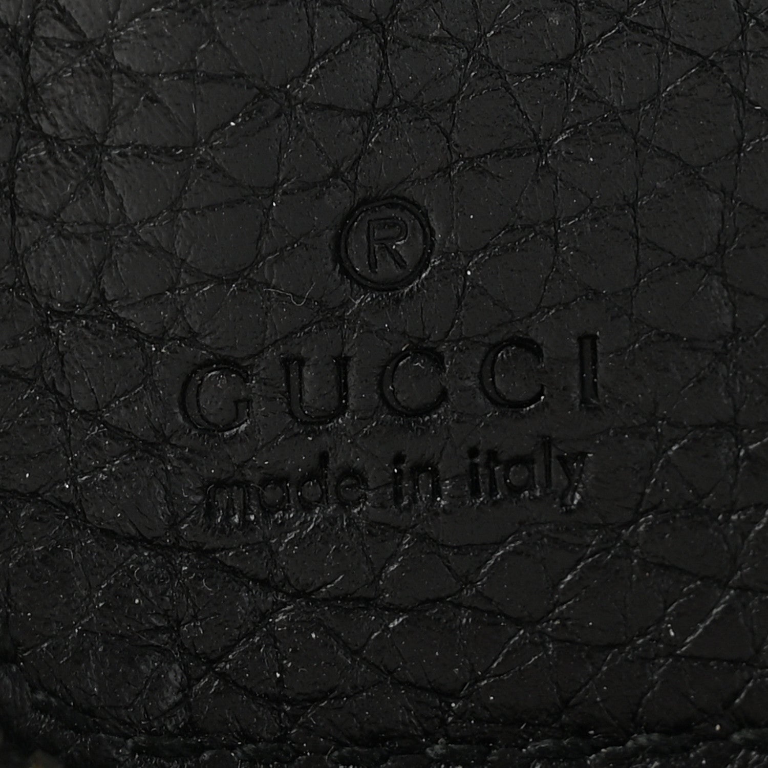 Gucci Pebbled Calfskin Soho Zip Around Wallet Black 6 of 8