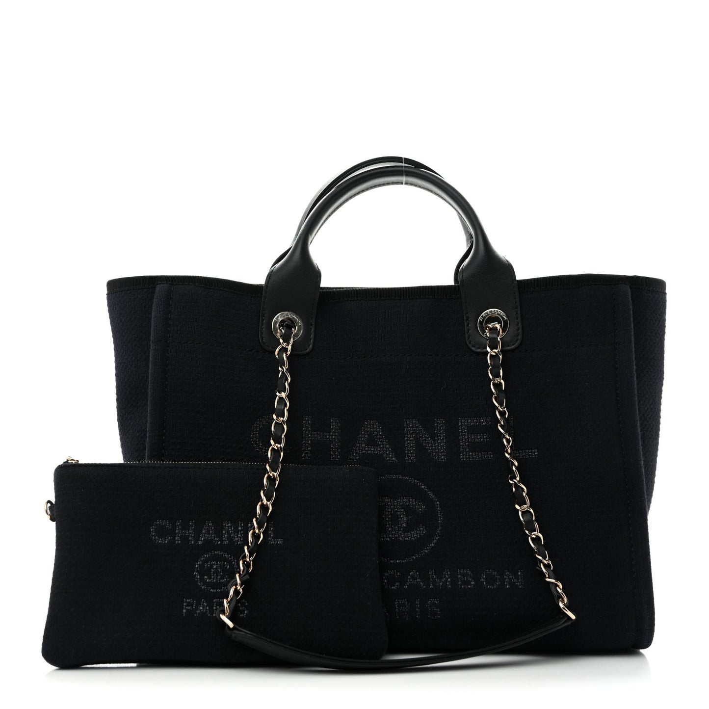 Mixed Fibers Small Deauville Tote Black