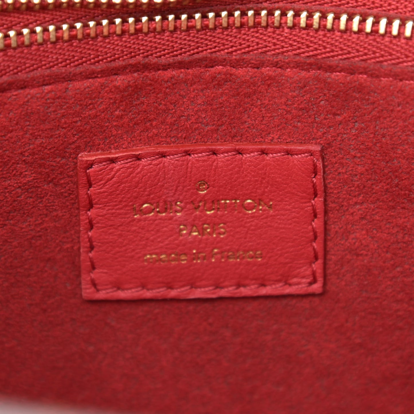 Calfskin Monogram Double V Rubis