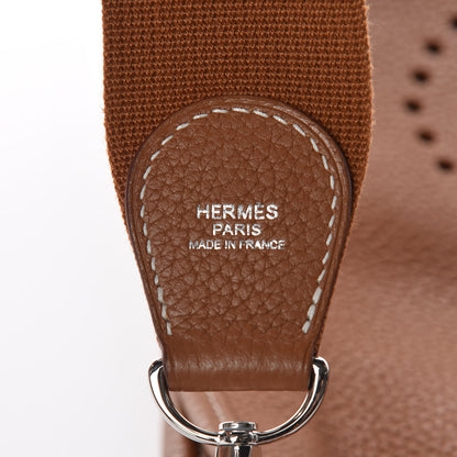 Hermes Taurillon Clemence Evelyne III PM Gold 8 of 10