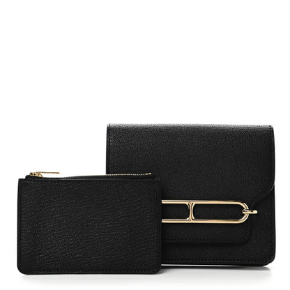 Hermes Chevre Mysore Roulis Slim Wallet Black 3 of 8