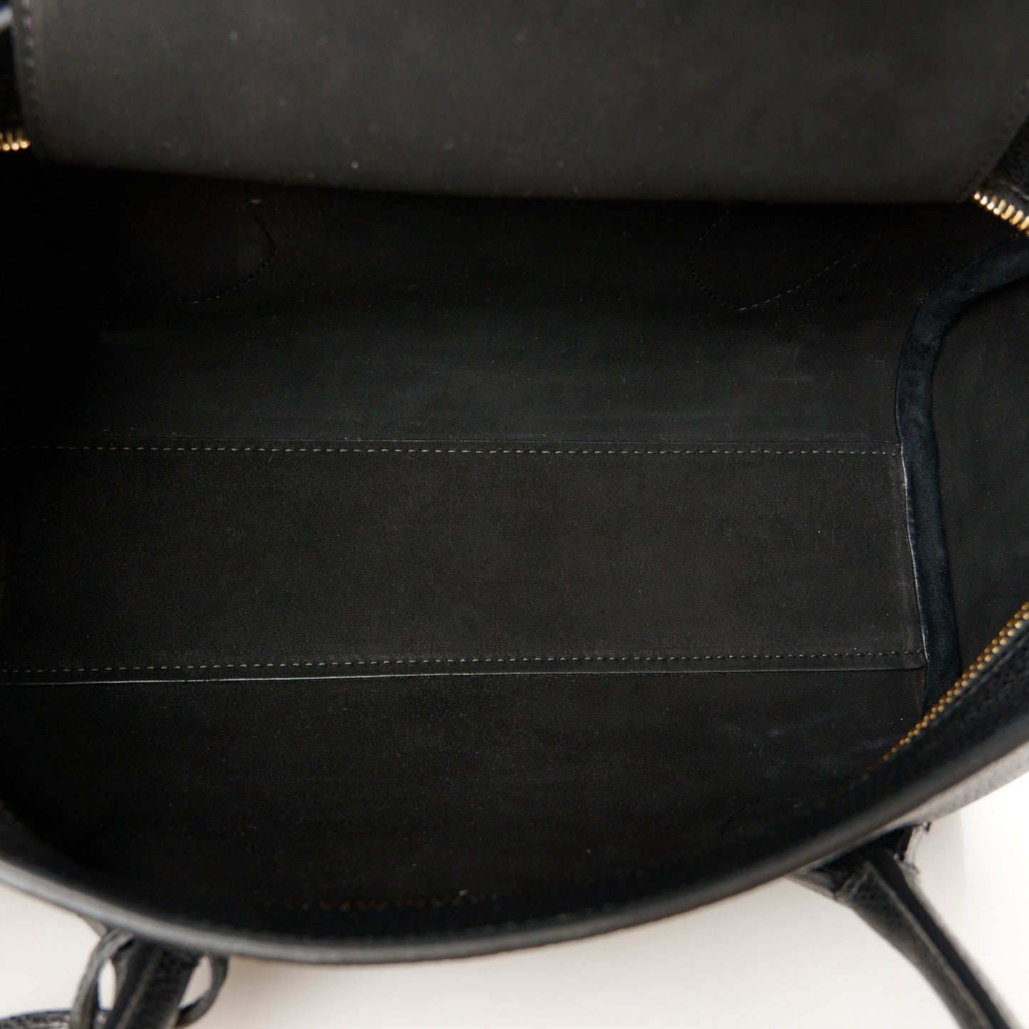 Hammered Calfskin Small Firenze East West Tote Bag Black